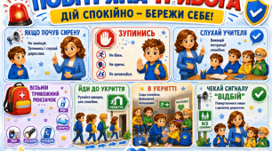 Стенд “ПОВІТРЯНА ТРИВОГА” 🚨