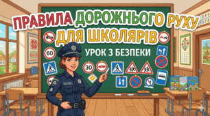 Презентація "Правила дорожнього руху для школярів"