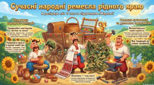 СУЧАСНІ НАРОДНІ РЕМЕСЛА РІДНОГО КРАЮ ( презентація проведення уроку)