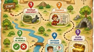 Квест-карта "Подорож до країни Безпеки" (мінна)