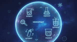 Суміші однорідні й неоднорідні: розчини, аерозолі, суспензії, емульсії. Властивості речовин у сумішах.