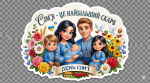 Постер до Дня сім'ї "Сім'я - це найбільший скарб"