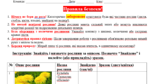 STEM-квест «Рослинний детектив»: екскурсія-практикум на шкільному подвір’ї