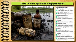 Стійкі органічні забруднювачі. Хімія. 9 клас. НУШ (2026). До підручника Попель П., Крикля Л.