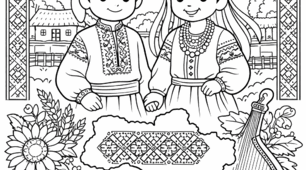 Розмальовки до Дня вишиванки