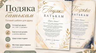 Подяка батькам випускників: Сучасні авторські шаблони