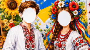 Фотозона до патріотичних дошкільних та шкільних свят.