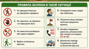 Ситуація, коли під час проведення дозвілля виявлено вибухонебезпечні предмети.
