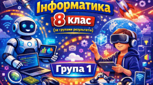 ГР 1. Комплексна робота за рік з інформатики 8 клас (за групами результатів)