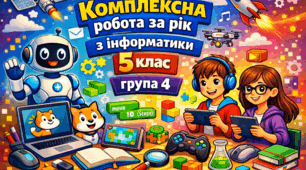 ГР 4. Комплексна робота за рік з інформатики 5 клас (за групами результатів)