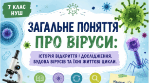 Матеріали до уроку.  Загальне поняття про віруси: історія відкриття і дослідження. Будова вірусів та їхні життєві цикли. 7 кл НУШ Відео, презентація, інфографіка