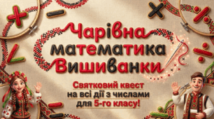 Математичний квест «Чарівна математика вишиванки» для учнів 5 класу