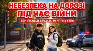 СУЧАСНА ПРЕЗЕНТАЦІЯ  + ПОСТЕР🔥🚦 «Небезпека на дорозі під час війни» Безпечна дорога