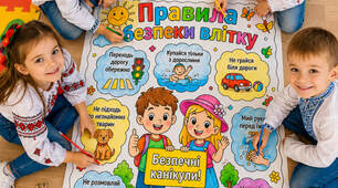 🌞 Мегарозмальовка “Правила безпеки влітку” для школи!