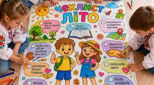 ☀️ Чеклист “Літо” — мегарозмальовка для дітей 🌈