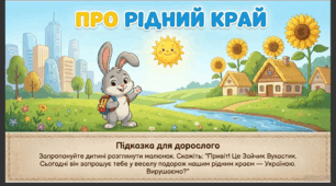 Презентація "Про рідний край." Навчання елементів грамоти. Середня група.
