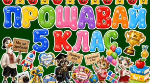 🎓 Оформлення «Прощавай, 5 клас!» 🌟