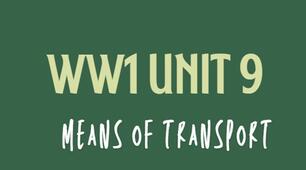 WW 1 Unit 9 Means of transport|Getting around|Word friends