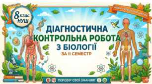 Діагностична контрольна робота з біології за ІІ семестр. 8 клас НУШ