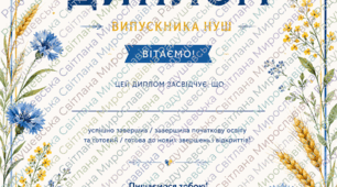 диплом НУШ про закінчення нової української  школи патріотичний