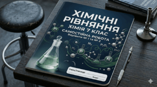 Самостійна робота 7 клас "Рівняння хімічних реакцій" ГР3, НУШ