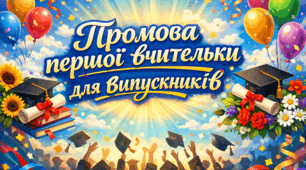 Промова першої вчительки для випускників 9 або 11 класу 2026