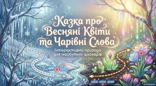 Казка про весняні квіти та чарівні слова(інтерактивна пригода для майбутніх школярів)