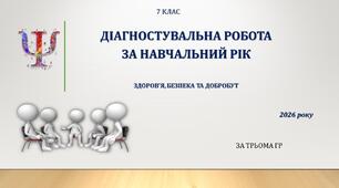 Комплексна діагностувальна робота 7 клас Здоров'я, безпека та добробут