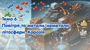 Тема 6. Повітря та метали/неметали літосфери. Корозія