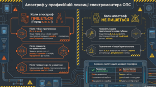 Тема: Апостроф у системах безпеки та сигналізації ( для електромонтерів ОПС)