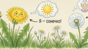 Тексти для читання про кульбабку. Читання для себе.