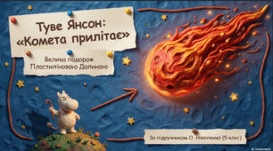 Туве Янссон. «Комета прилітає». Казкові персонажі, утілення в них ідей доброти, щирості, сімейних цінностей.
