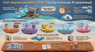 Світ моушн-дизайну 2026: гайд, інструменти та кар'єрний розвиток