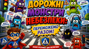 Інтерактивна гра-пригода «Дорожня оборона: як уникнути небезпек на дорозі під час війни»