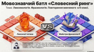 Лексикологія. Фразеологія. Повторення вивченого в 6 класі