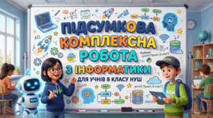 Підсумкова комплексна робота з інформатики для 8 класу НУШ (ІІ семестр)