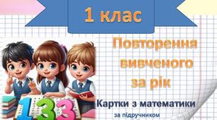 Повторення вивченого за рік.