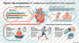 § 22 МОНІТОРИНГ ЧАСТОТИ ПУЛЬСУ В СТАНІ СПОКОЮ ТА ПІСЛЯ ВИКОНАННЯ ФІЗИЧНИХ ВПРАВ. Практична робота