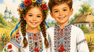 "Вишиваночка" розмальовка