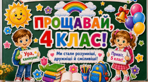 Оформлення «Прощавай, 4 клас!» Останній дзвоник