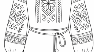 Мегарозмальовка «Вишиванка — символ України» (з 9 частин)