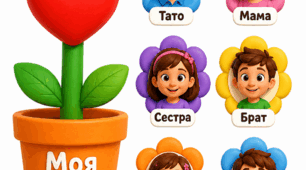 Аплікація до дня сім'ї "Моя сім'я"