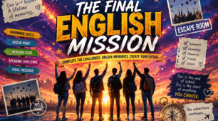 The final English mission ( farewell lesson for the 11 year students)