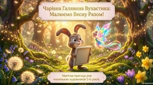 «Чарівна галявина Вухастика. Малюємо разом весну».