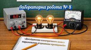Лабораторна робота № 8 «Дослідження електричного кола з паралельним з’єднанням провідників»