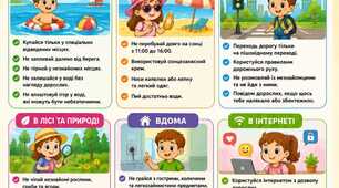 Пам’ятки «Безпечні літні канікули»
