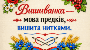 Плакат "Вишиванка - мова предків, вишита нитками" (9 частин)