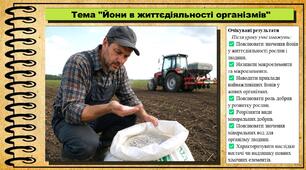 Йони в життєдіяльності організмів. Хімія. 9 клас. НУШ (2026). До підручника Попель П., Крикля Л.