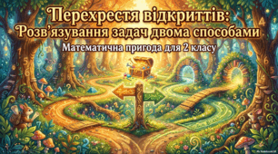 Перехрестя відкритів: розв'язування задач двома способами 2 клас