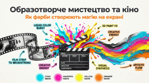 "Образотворче мистецтво та кіно. Як фарби створюють магію на екрані". Мистецтво 5 клас. НУШ